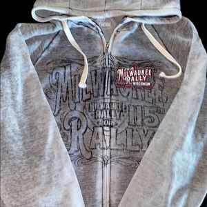 Worn once! HD zip up